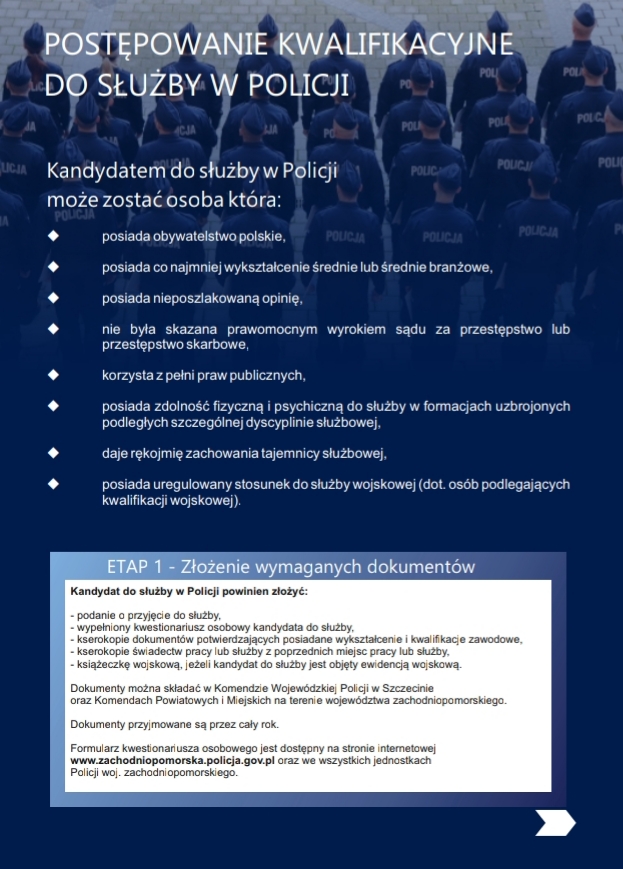 plakat o naborze do policji