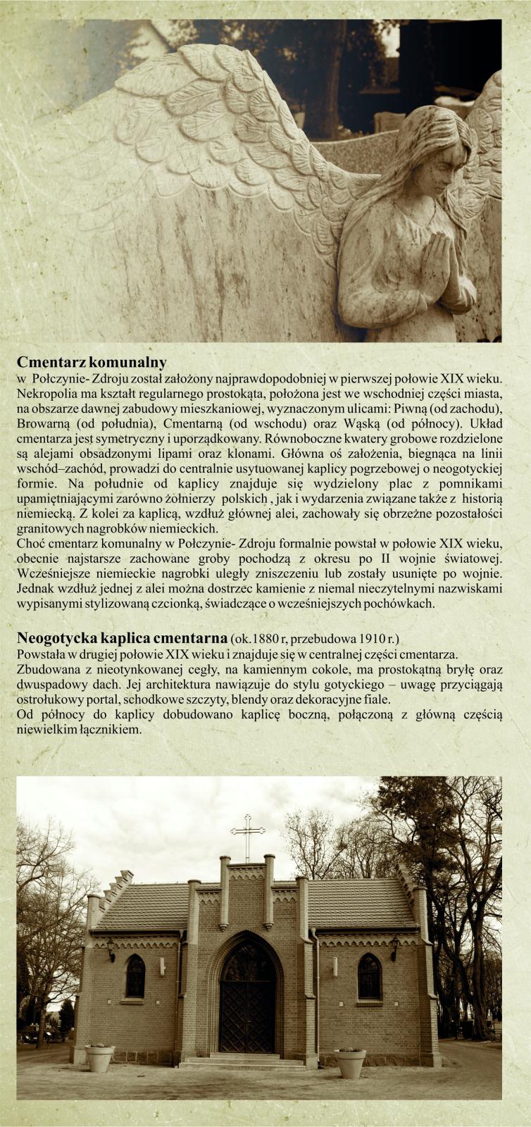 ULOTKA CMENTARZ KOMUNALNY W POŁCZYNIE- ZDROJU
