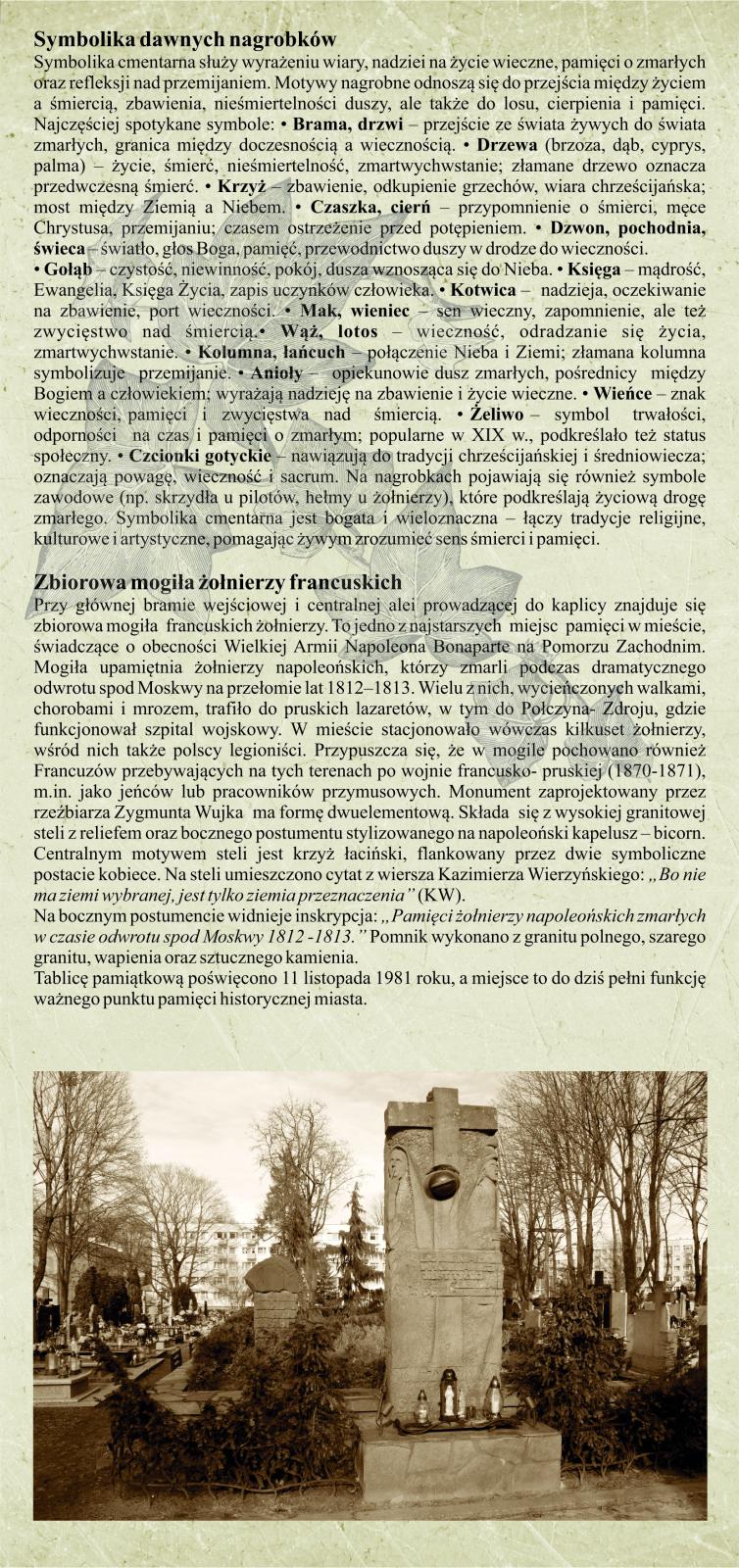ULOTKA CMENTARZ KOMUNALNY W POŁCZYNIE- ZDROJU