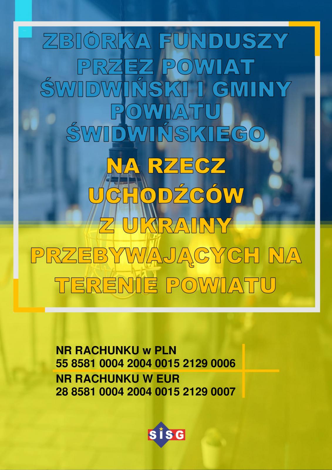 Zbiórka funduszy na rzecz uchodźców z Ukrainy