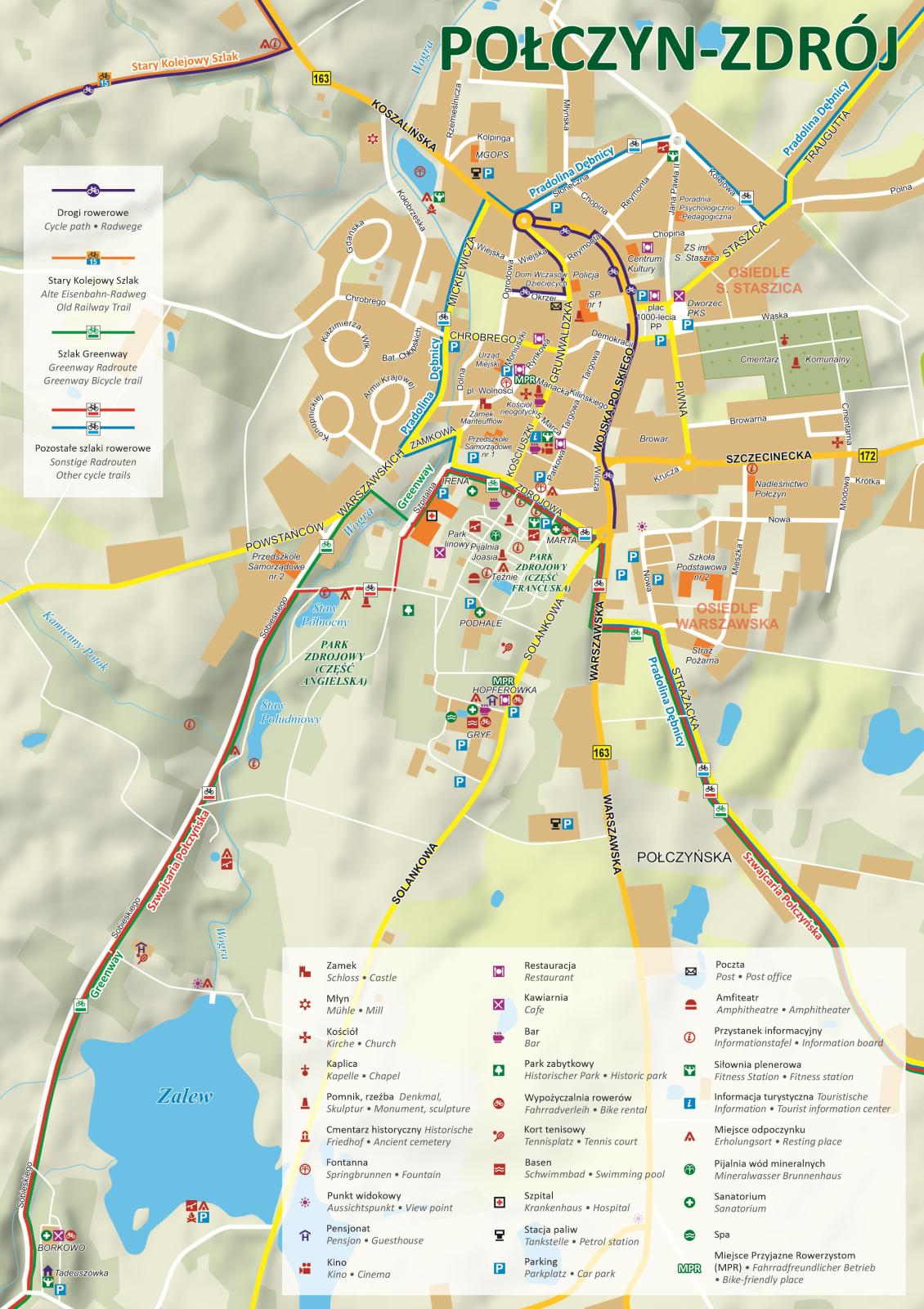 Szlaki rowerowe miasto Połczyn- Zdrój
