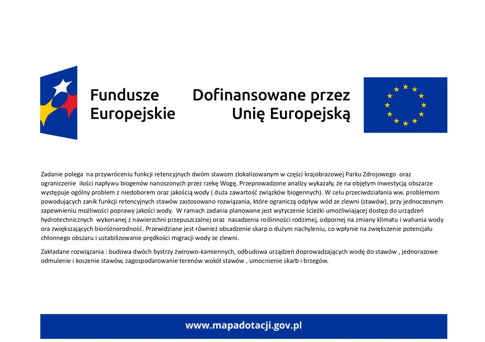 Projekt Mała retencja w gminach dorzecza Parsęty 