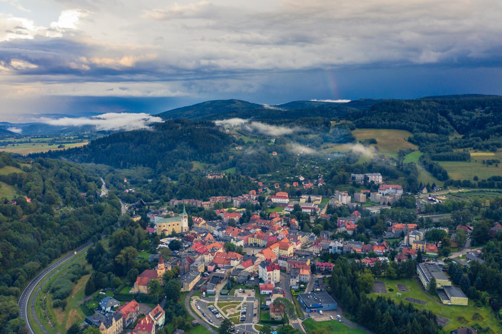 Widok na Duszniki-Zdrój