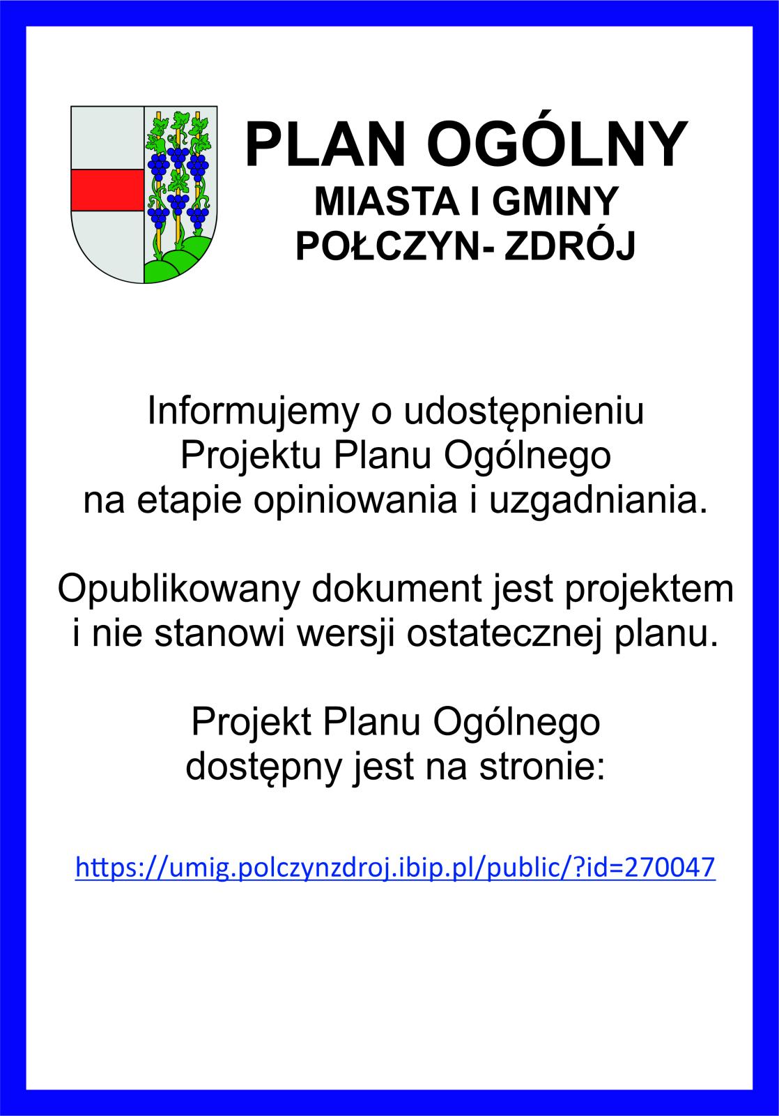 Projekt Planu Ogólnego Miasta i Gminy Połczyn-Zdrój
