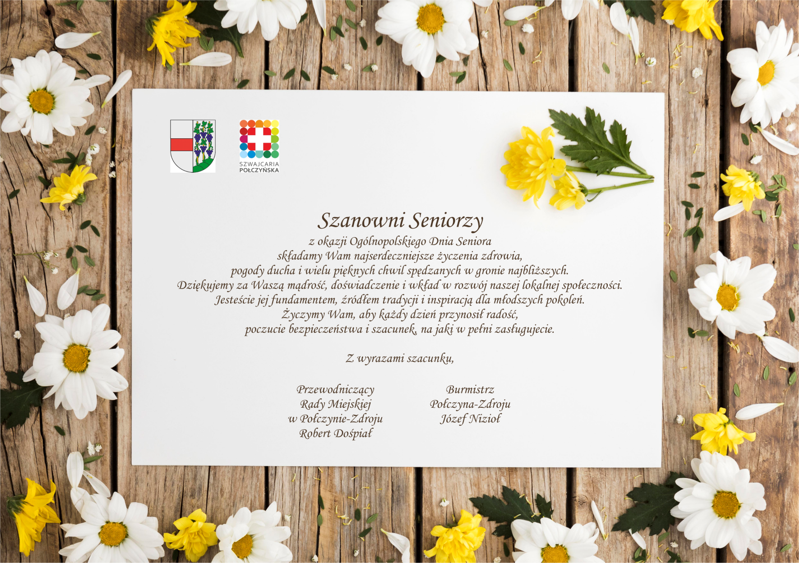 Życzenia Ogólnopolski Dzień Seniora- 14 listopada