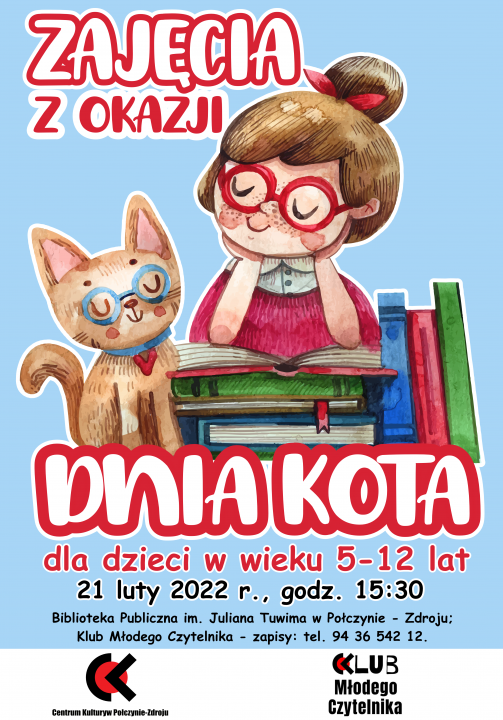 DZIEŃ KOTA W KLUBIE MŁODEGO CZYTELNIKA!