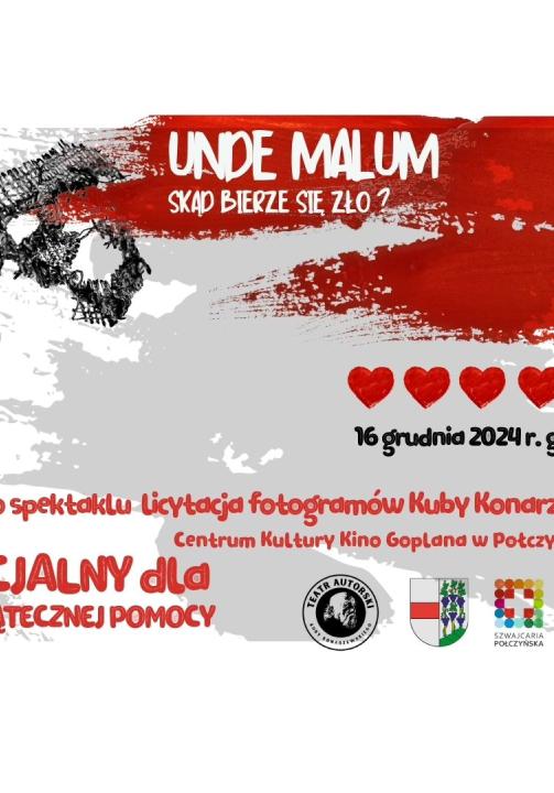 plakat „UNDE MALUM, skąd bierze się zło?”