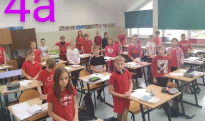 Kolor czerwony królował w klasie 4a