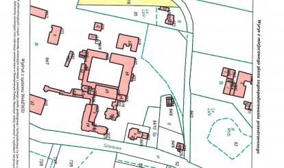 Mapa z zaznaczoną działką - ulica Solankowa