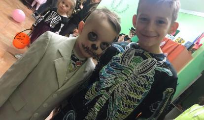 HALLOWEENOWE ZABAWY W FILII BIBLIOTECZNEJ W KOŁACZU