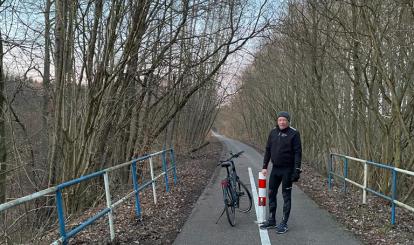 Pozimowe porządki na ścieżce rowerowej