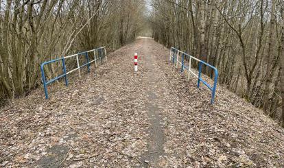 Pozimowe porządki na ścieżce rowerowej