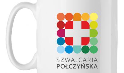 kubek z logo Szwajcarii Połczyńskiej
