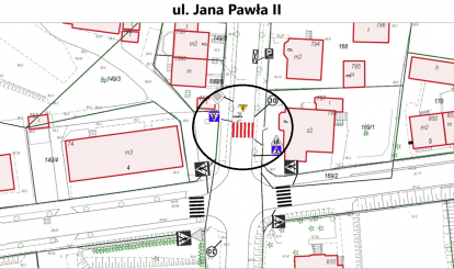 lokalizacja przejścia ul. Jana Pawła II