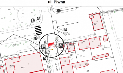 lokalizacja przejścia ul. Piwna