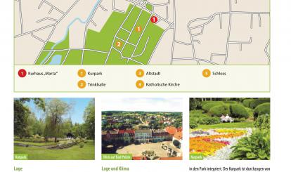 Karta z opisem Połczyna-Zdroju i okolic w niemieckim informatorze turystycznym