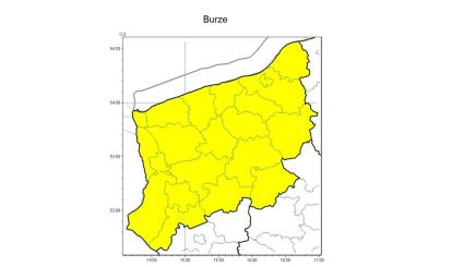 OSTRZEŻENIE METEOROLOGICZNE 14.08.2024 R- 16.08.2024 R.