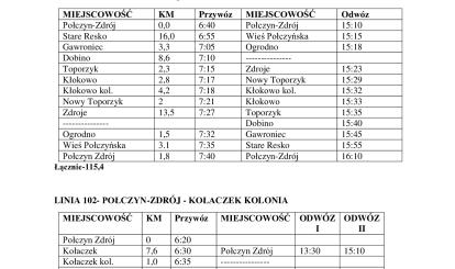 Rozkłady jazdy autobusów szkolnych 2024/2025