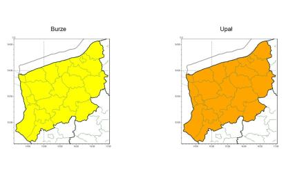 OSTRZEŻENIE METEOROLOGICZNE 05.09.2024 R.- 09.09.2024 R.