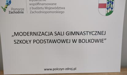 Modernizacja sali gimnastycznej Szkoły Podstawowej w Bolkowie – realizacja 2024