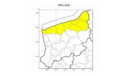 OSTRZEŻENIE METEOROLOGICZNE 31.10.2024 R.-02.11.2024 R. MOŻLIWY SILNY WIATR