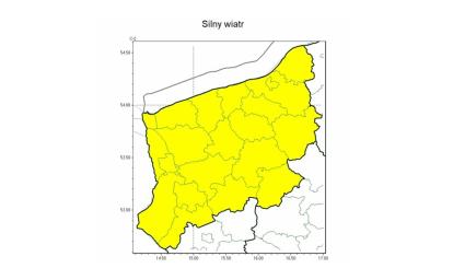 OSTRZEŻENIE METEOROLOGICZNE 31.10.2024 R.-02.11.2024 R. MOŻLIWY SILNY WIATR