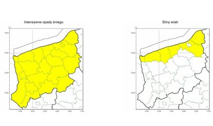 OSTRZEŻENIE METEOROLOGICZNE 09.01.2025 R.- 13.01.2025 R.