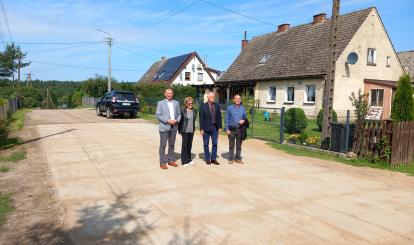 Nowe płyty drogowe w Zaborzu już gotowe