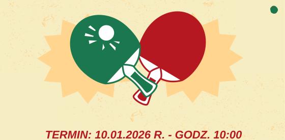 MECZ V LIGI MĘŻCZYZN W TENISIE STOŁOWYM- plakat