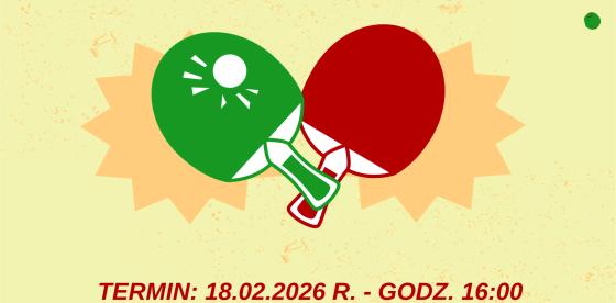 MECZ II LIGI KOBIET W TENISIE STOŁOWYM- plakat