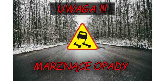 OSTRZEŻENIE METEOROLOGICZNE 26 STYCZNIA 2023 R. UWAGA! MARZNĄCE OPADY!
