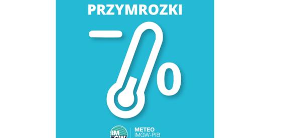 OSTRZEŻENIE METEOROLOGICZNE 17.03.2025 R.- 19.03.2025 R. MOŻLIWE PRZYMROZKI