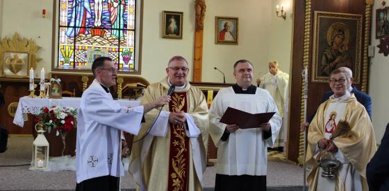 Poświęcenie i wybudzenie organów z kościoła filialnego pw. Najświętszego Serca Pana Jezusa w Łęgach