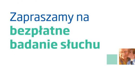 plakat Bezpłatne Badanie Słuchu w Połczynie-Zdroju