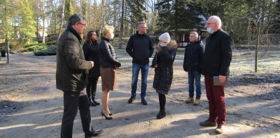 Przekazanie placu budowy w połczyńskim Parku Zdrojowym