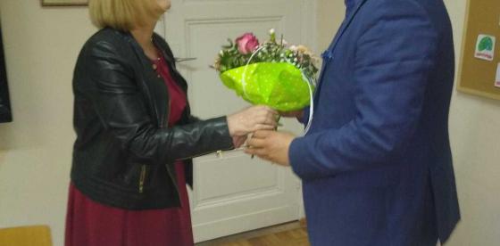 40 lat pracy Pani Ela obchodziła w doskonałym humorze