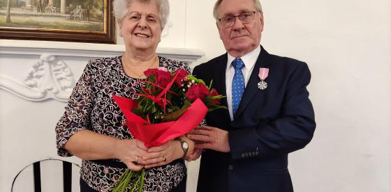 Wręczenia medali „Za Długoletnie Pożycie Małżeńskie” Państwu Zofii i Janowi Gutowskim