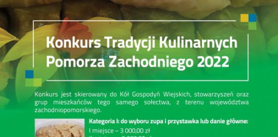 „Konkurs Tradycji Kulinarnych Pomorza Zachodniego” 2022