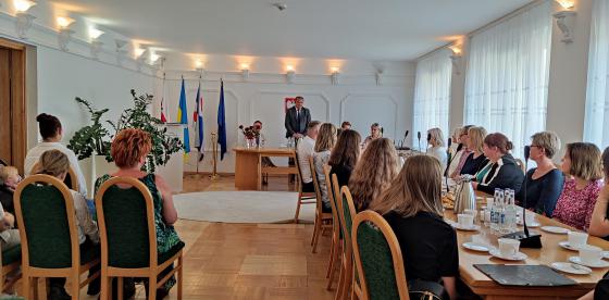 Otwarcie uroczystości przez Burmistrza Sebastiana Witka