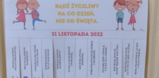 Światowy Dzień Życzliwości i Pozdrowień- zadania do wykonania