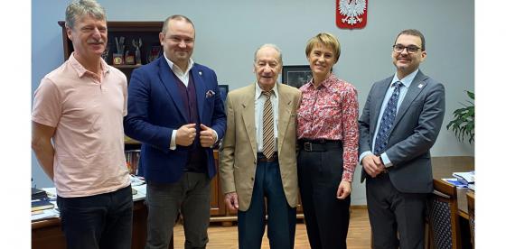 Spotkanie w Ratuszu Pana Dobryjanowicza z Burmistrzem Sebastianem Witkiem