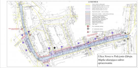 Mapka ukazująca zakres opracowania