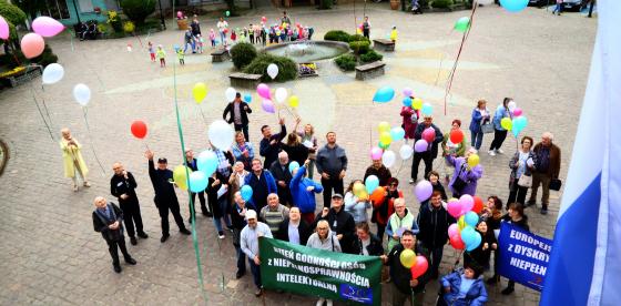 Połczyński marsz z okazji obchodów Dnia Godności Osób z Niepełnosprawnością Intelektualną i Europejskiego Dnia Walki z Dyskryminacją Osób Niepełnosprawnych, Fot. Dariusz Nowak
