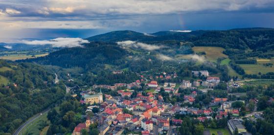 Widok na Duszniki-Zdrój