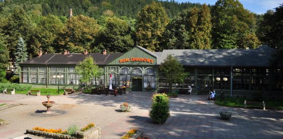 Park zdrojowy z Domem Zdrojowym w Długopolu- Zdroju, fot. Grzegorz Szczygieł