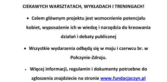 INFORMACJA O REKRUTACJI