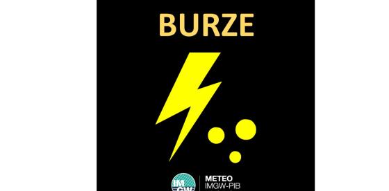 OSTRZEŻENIE METEOROLOGICZNE 02.09.2025 R. MOŻLIWE BURZE