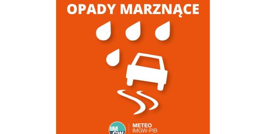 OSTRZEŻENIE METEOROLOGICZNE 13.01.2026 R.- 14.01.2026 R. 