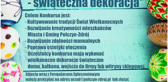 Plakat „Konkurs Wielkanocny- świąteczna dekoracja’’