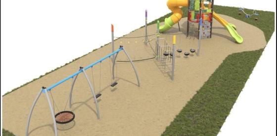 Projekt placu zabaw w Redle